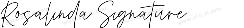Rosalinda Signature字体转换